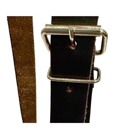 Vintage Leather Crossbody Bag Handmade in Mexico - Red Beige Black - Mint Cond! - Picture 11 of 11